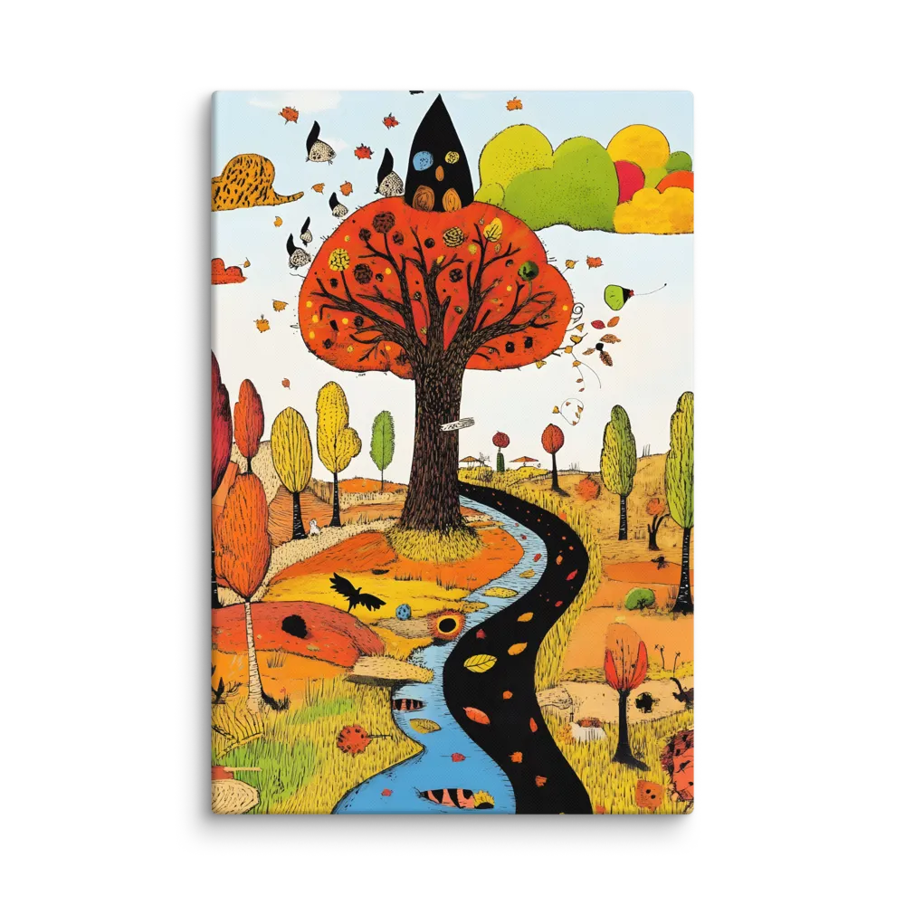 Whimsical Autumn Journey | Canvas | 32″×48″