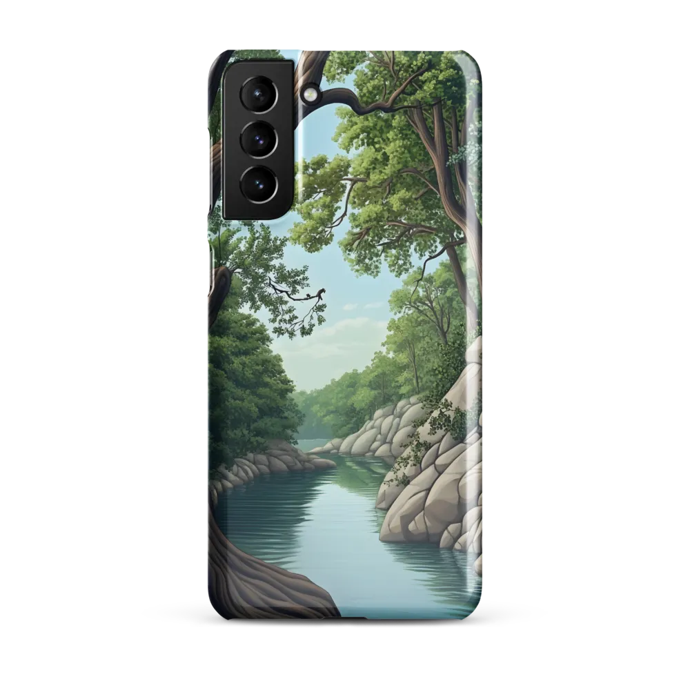 Tranquil Reflections: A Serene River Landscape