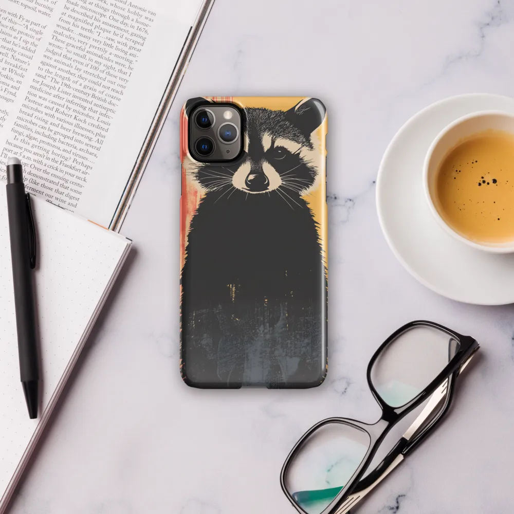 Whimsical Raccoon Portrait | Phone Case |  11 Pro Max | Snap Case | Glossy