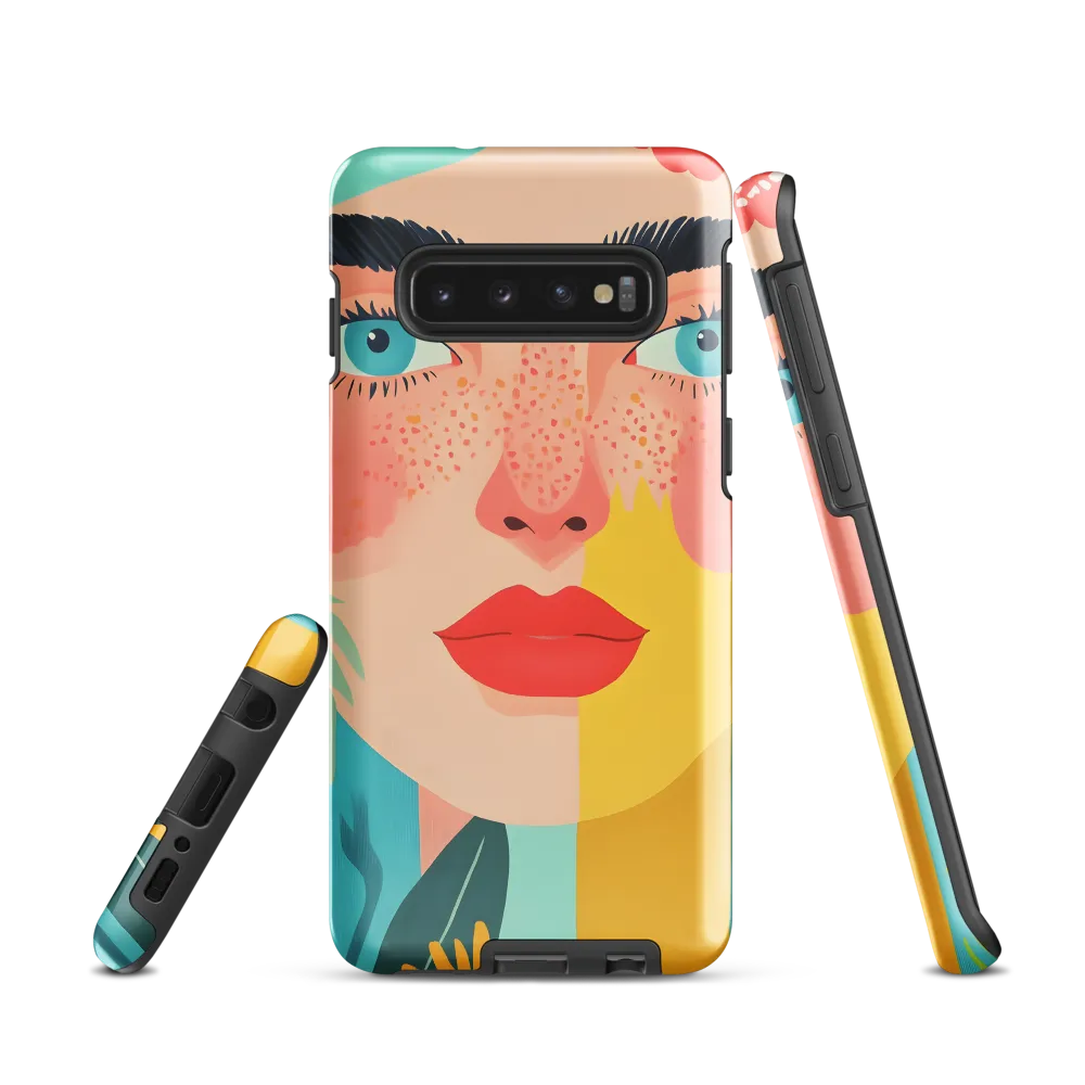 Floral Serenity: A Modern Portrait