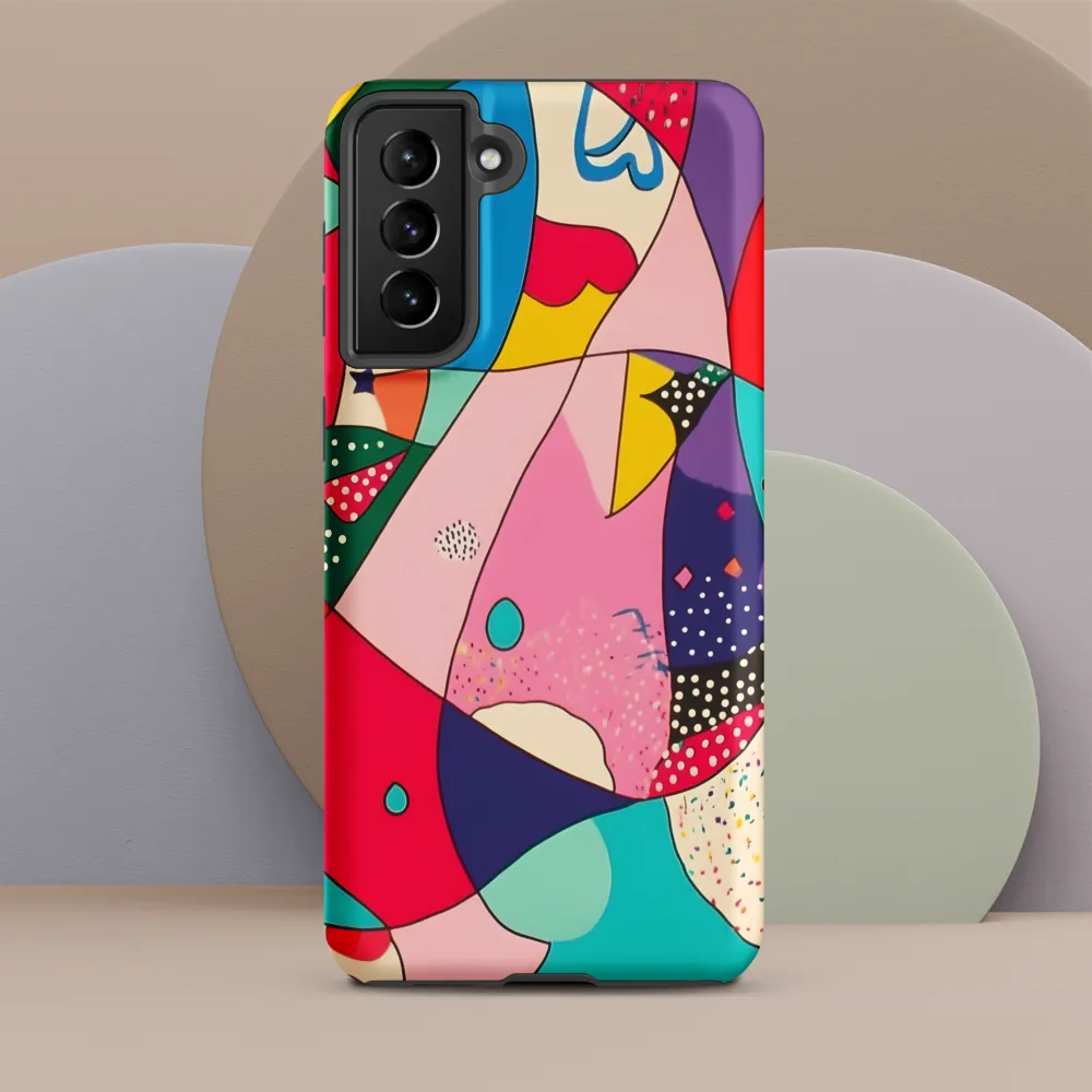 Playful Geometry in Color | Phone Case |  S21 Plus | Tough Case | Matte