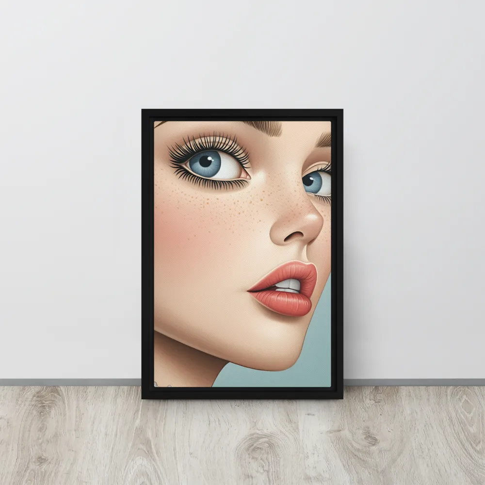 Intriguing Elegance | Canvas with Black Frame | 12″×18″