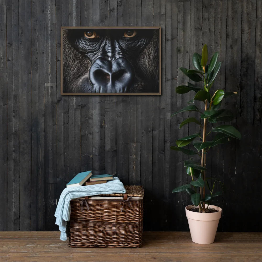 Gaze of the Wild: A Gorilla's Portrait