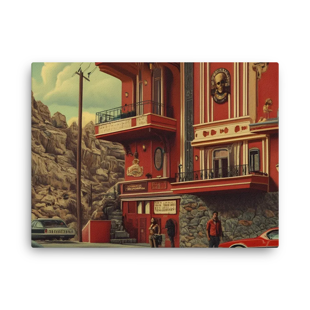 Retro Urban Dreamscape | Thin Canvas | 18″×24″