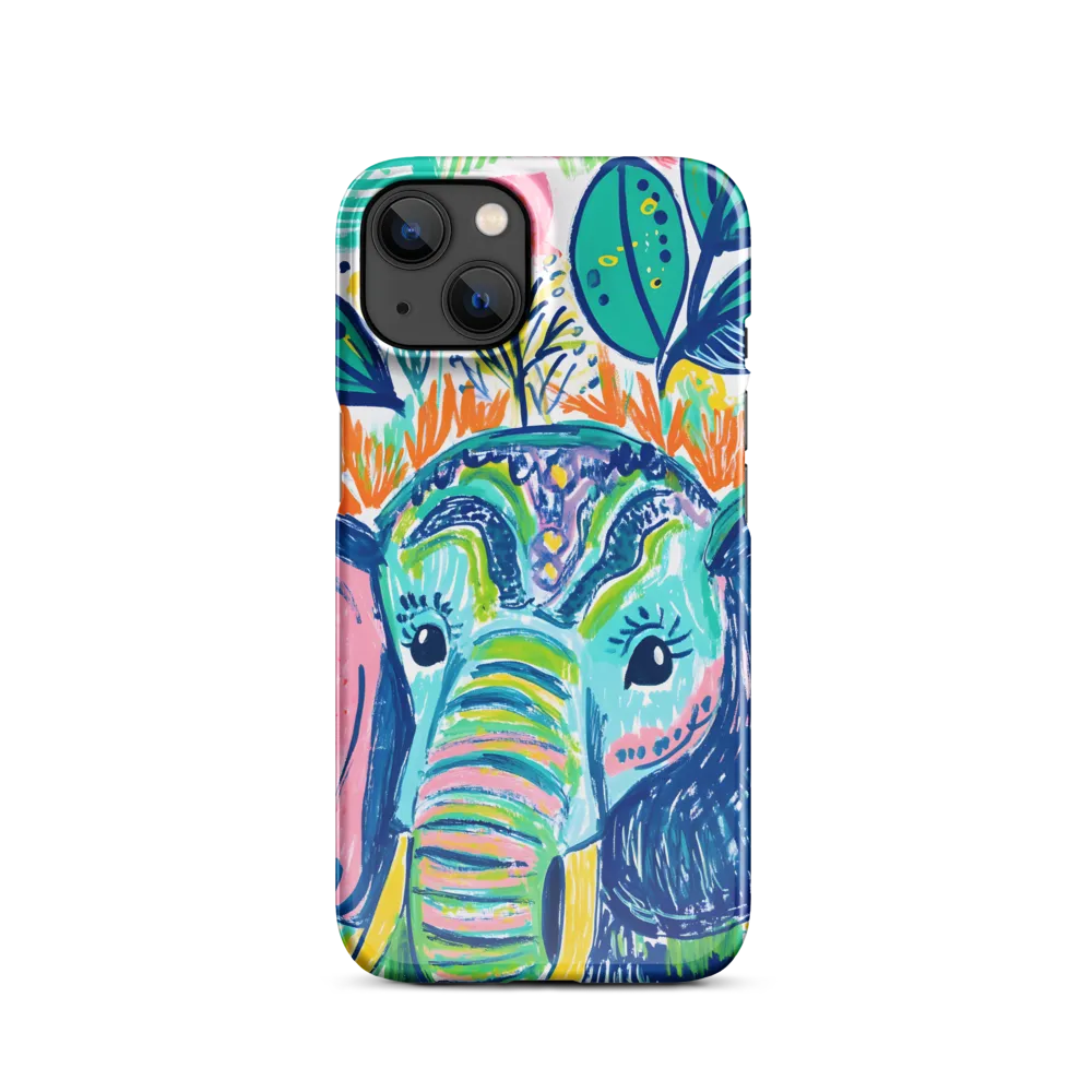 Whimsical Elephant Portrait | Phone Case |  13 | Snap Case | Glossy