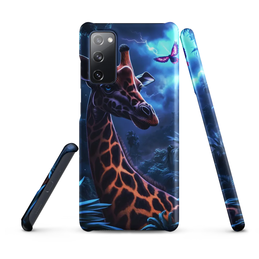 Mystical Giraffe in Twilight Jungle