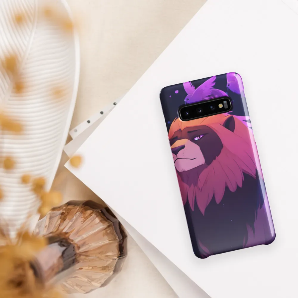 Regal Serenity: The Majestic Lion | Phone Case |  S10 | Snap Case | Glossy