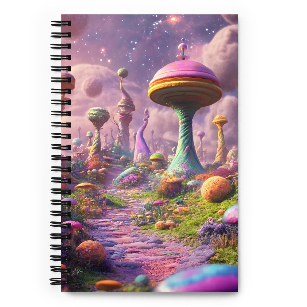 Whimsical Worlds: A Journey Through Fantasy | Spiral Notebook