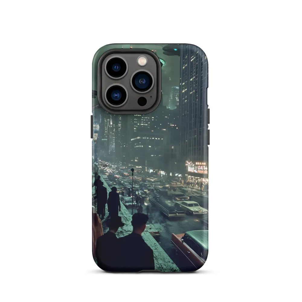 Mysterious Encounters in a Neon City | Phone Case |  13 Pro | Tough Case | Matte