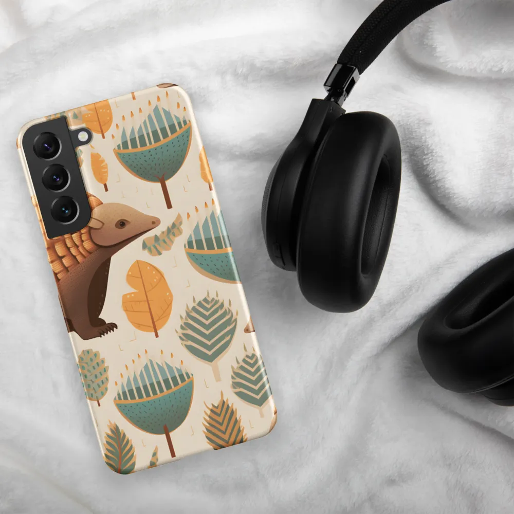 Pangolins in a Whimsical Habitat | Phone Case |  S22 Plus | Snap Case | Matte