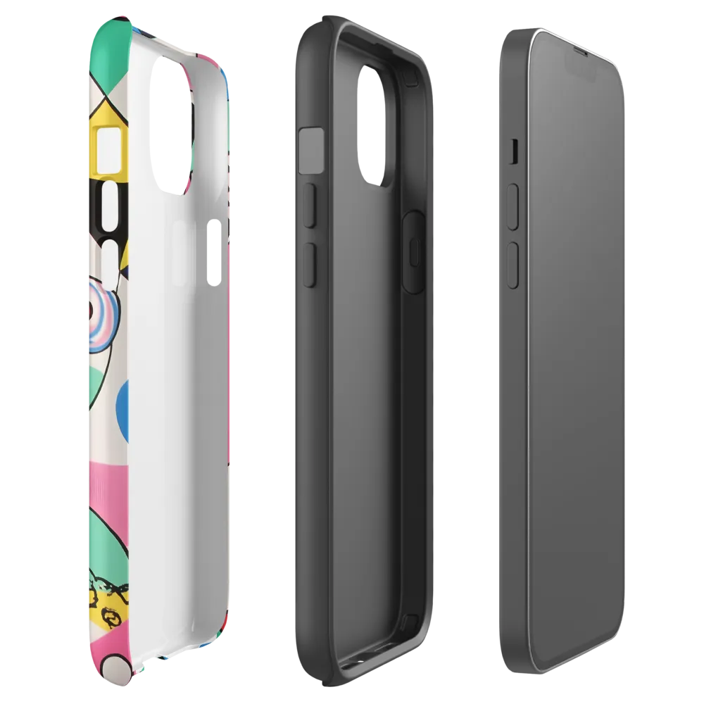 Dynamic Interplay of Shapes | Phone Case |  14 Plus | Tough Case | Matte