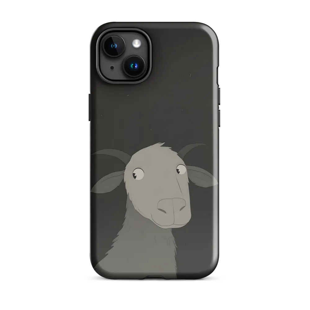 Whimsical Goat in Darkness
