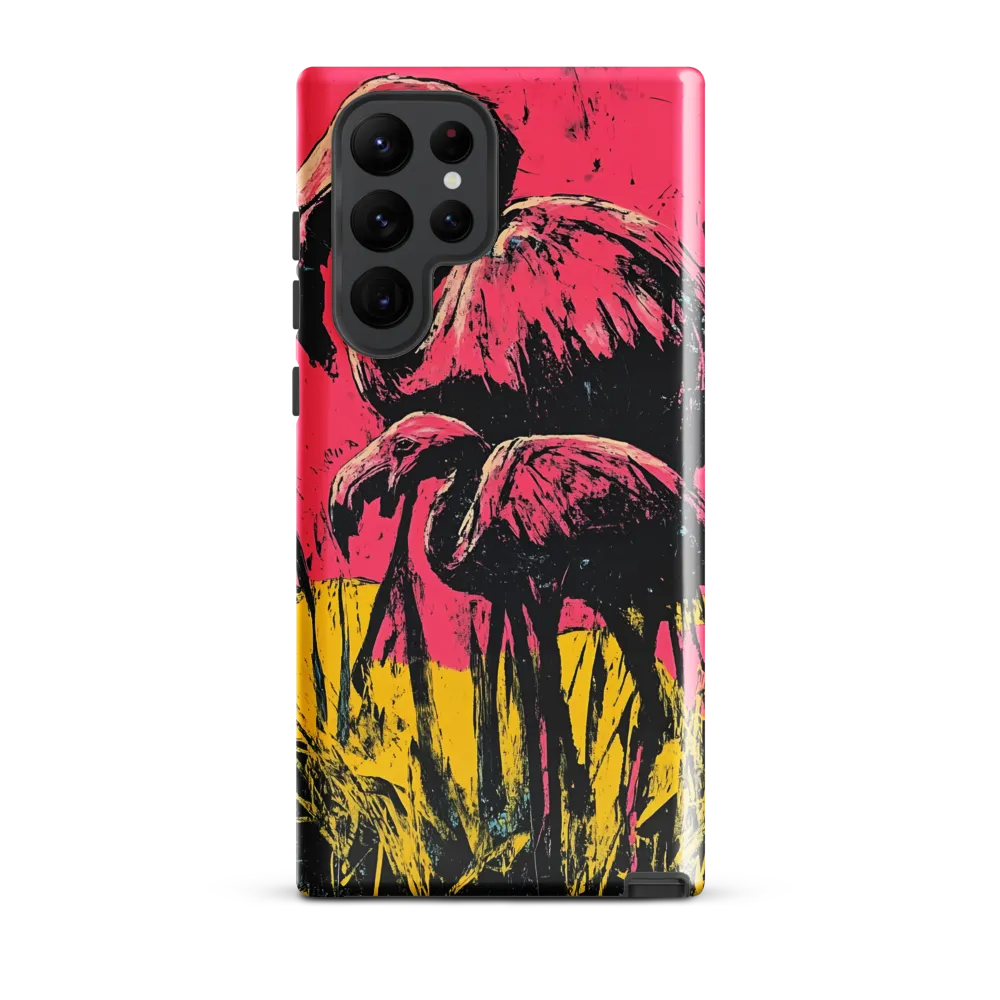 Flamingo Duet: A Pop Art Expression