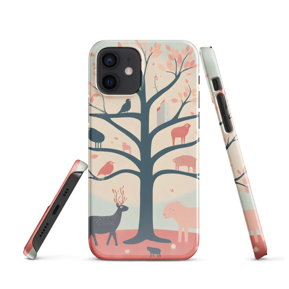 Whimsical Tree with Playful Creatures