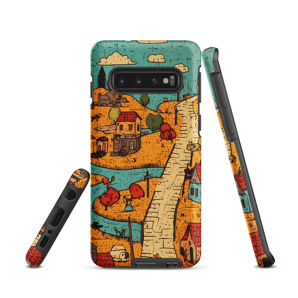 Whimsical Village Landscape