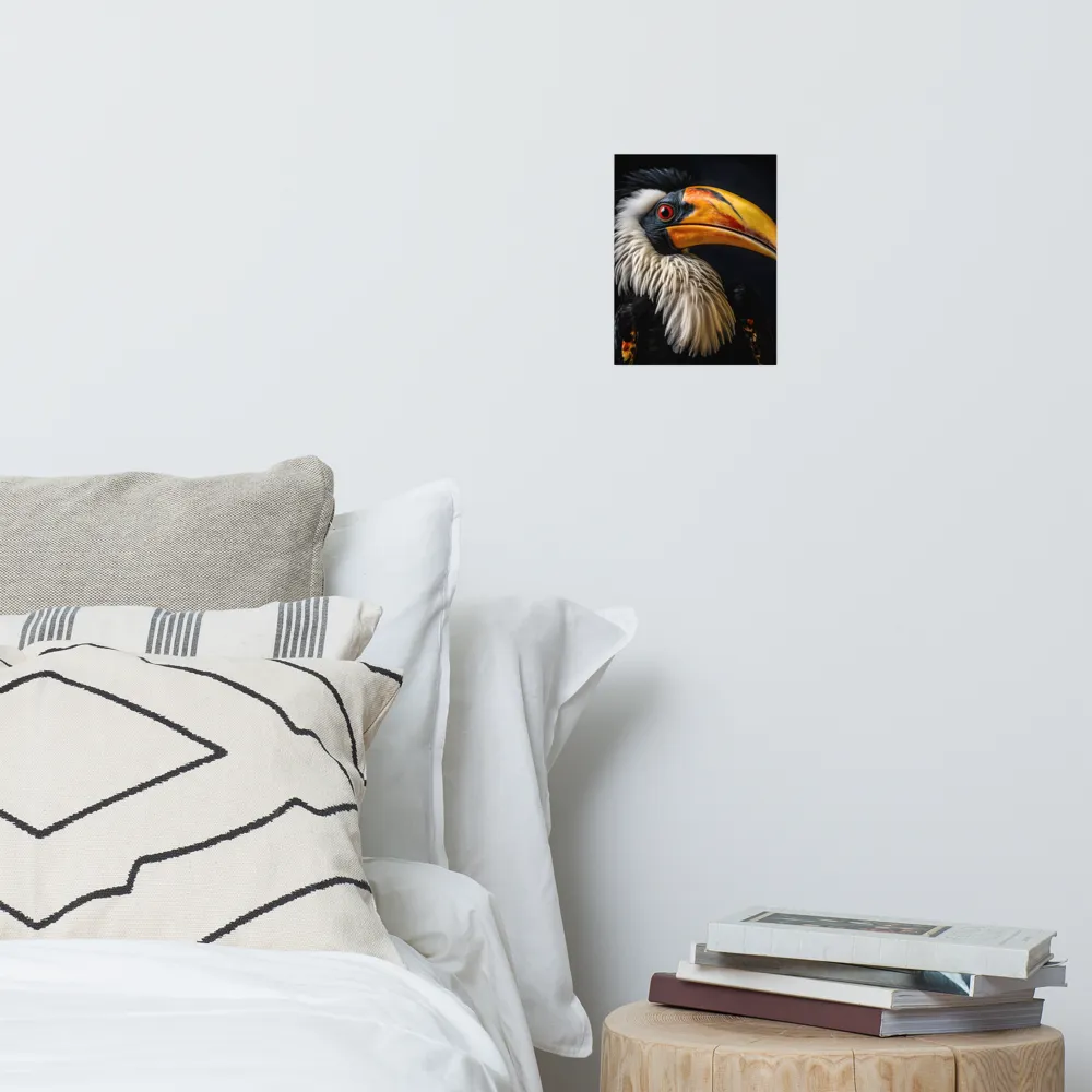 Majestic Hornbill Portrait | Poster | 8″×10″