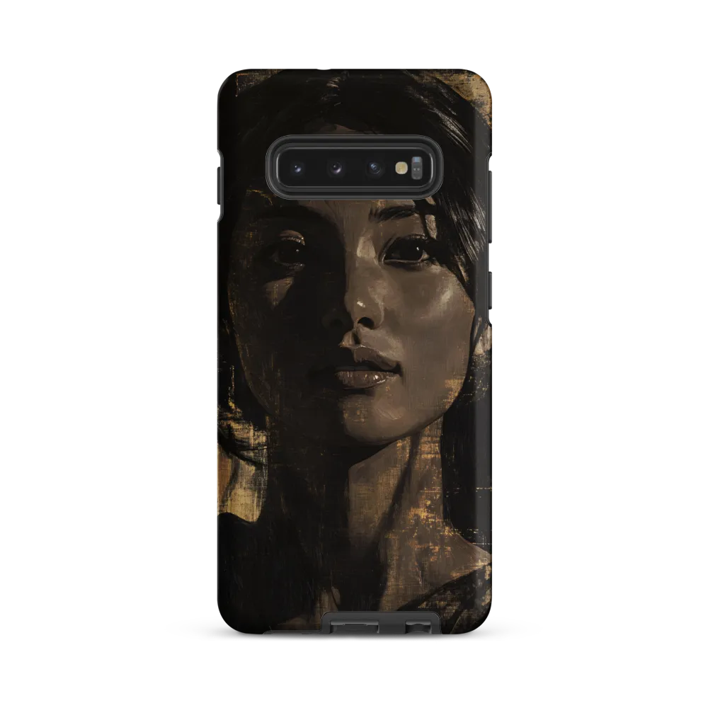 Golden Gaze: A Contemporary Portrait