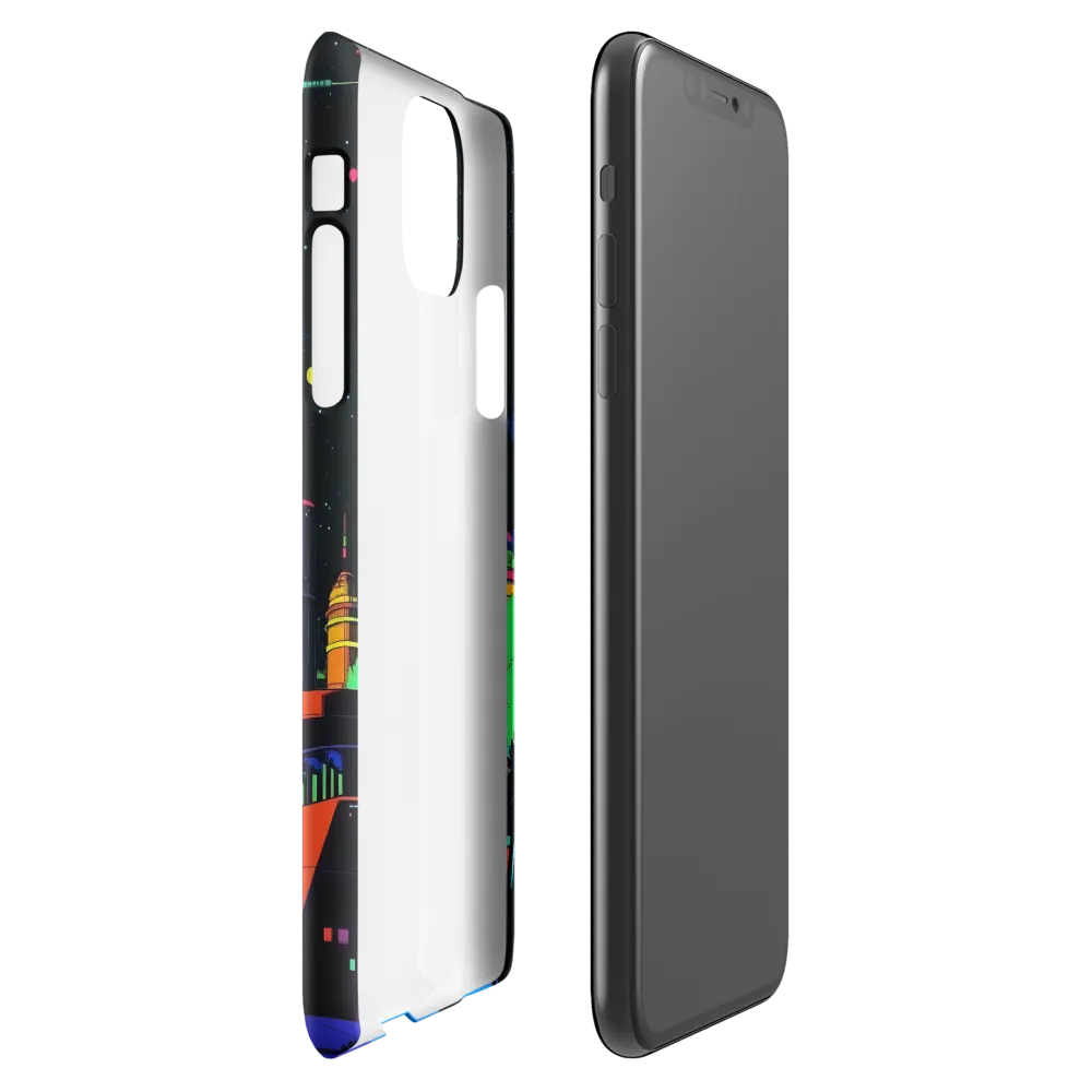 Neon Dreams: A Futuristic Cityscape | Phone Case |  11 Pro Max | Snap Case | Glossy