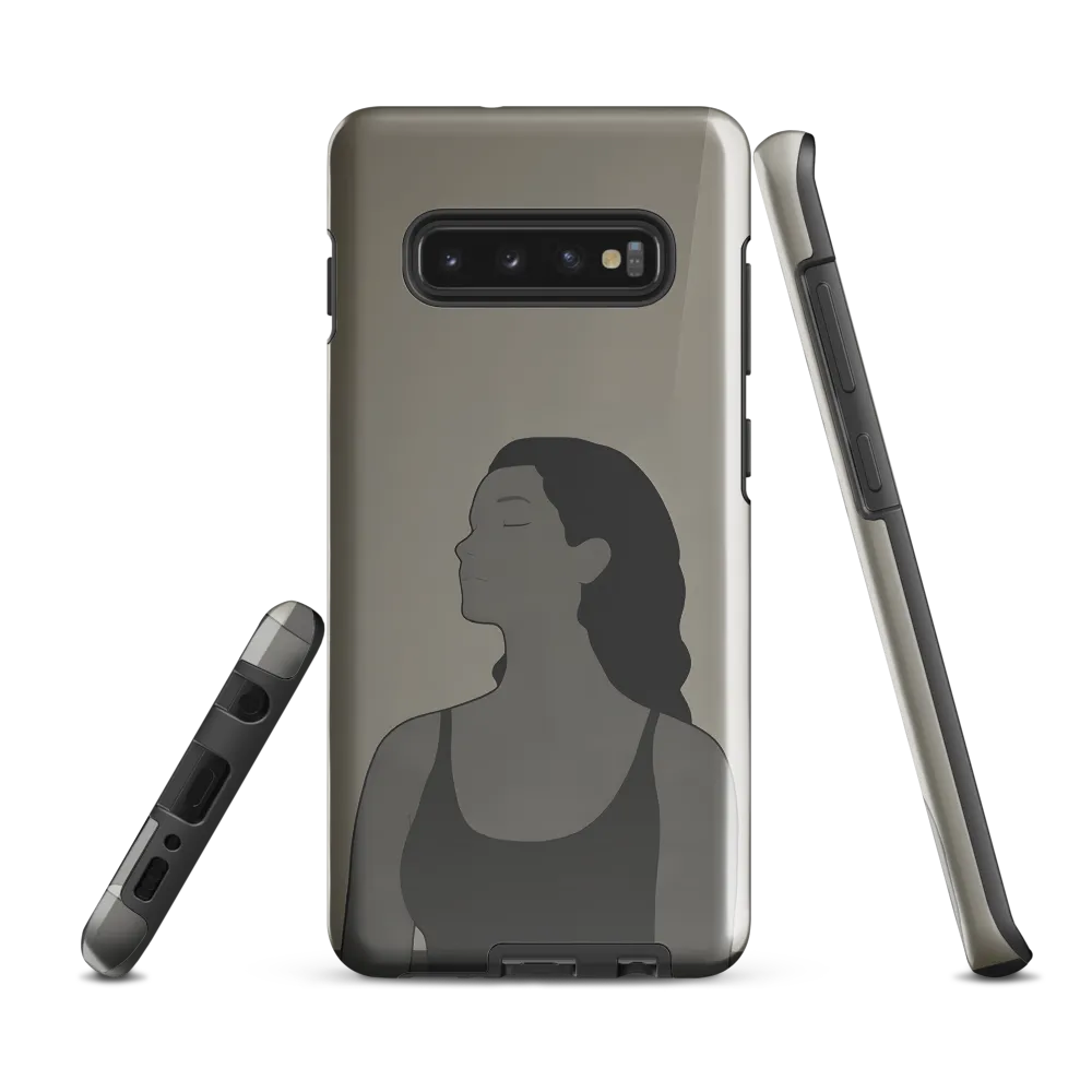 Serenity in Monochrome | Phone Case |  S10 Plus | Tough Case | Glossy