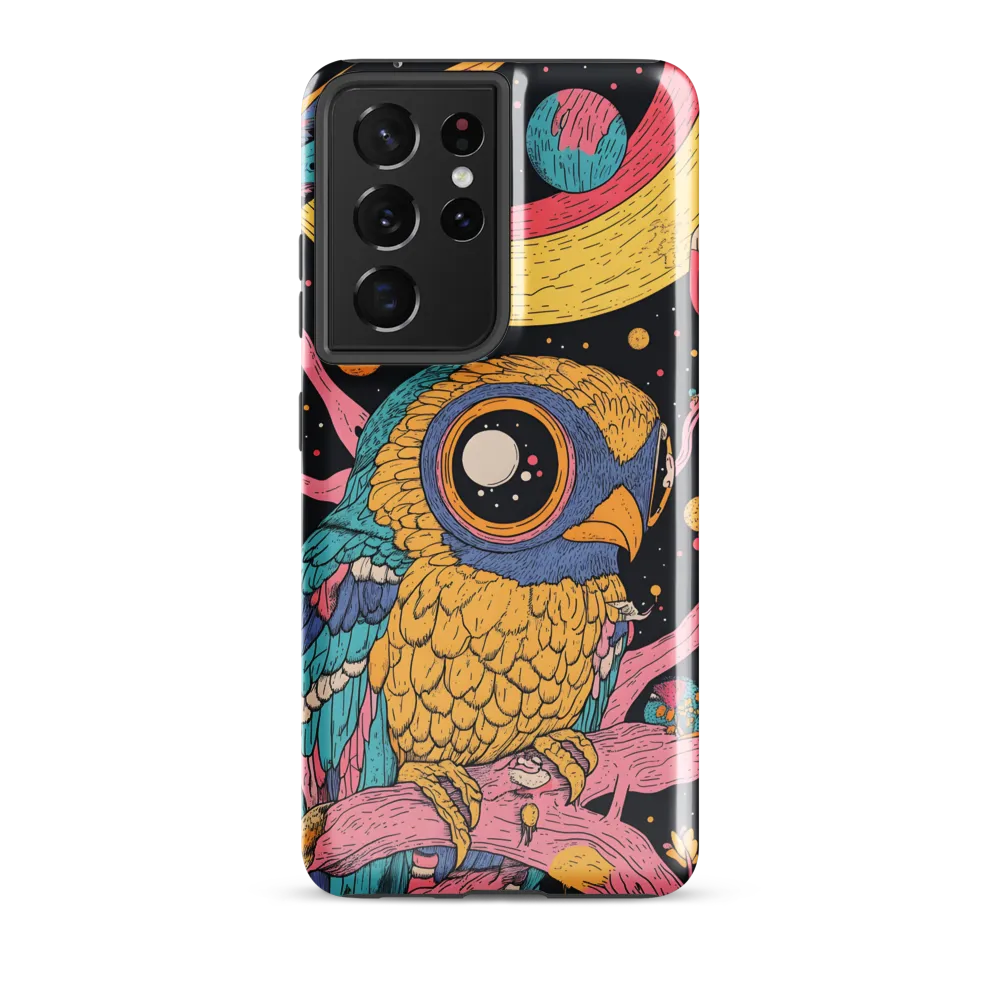 Whimsical Cosmic Owl | Phone Case |  S21 Ultra | Tough Case | Glossy