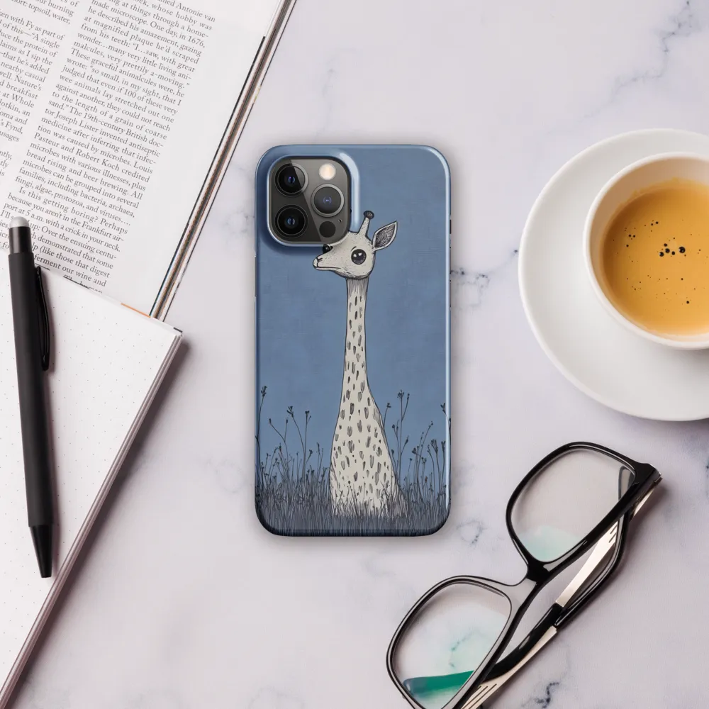 Whimsical Giraffe in Blue