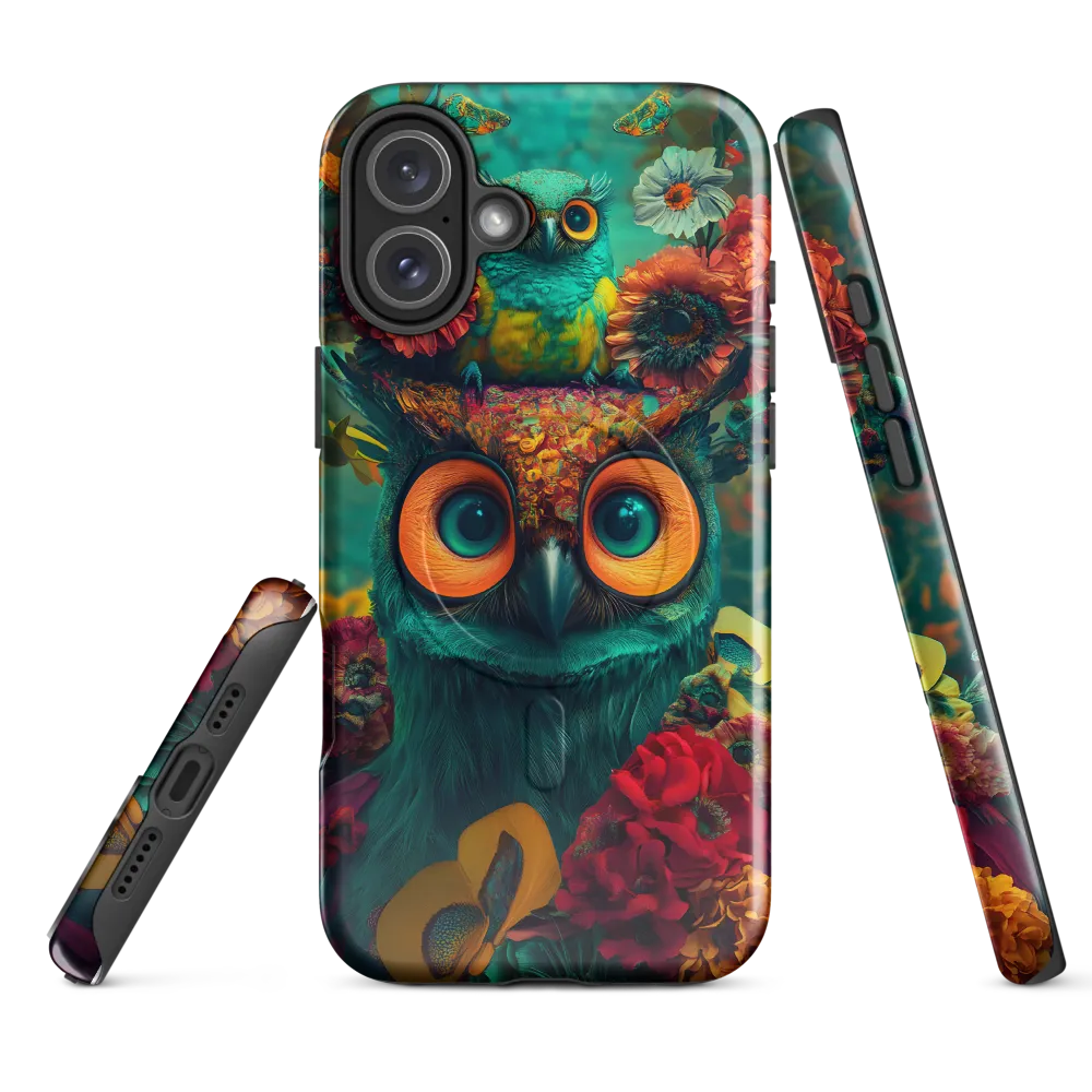 Majestic Harmony: The Floral Owl