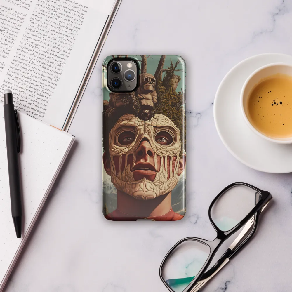 Nature's Mask: A Surreal Exploration | Phone Case |  11 Pro Max | Snap Case | Glossy