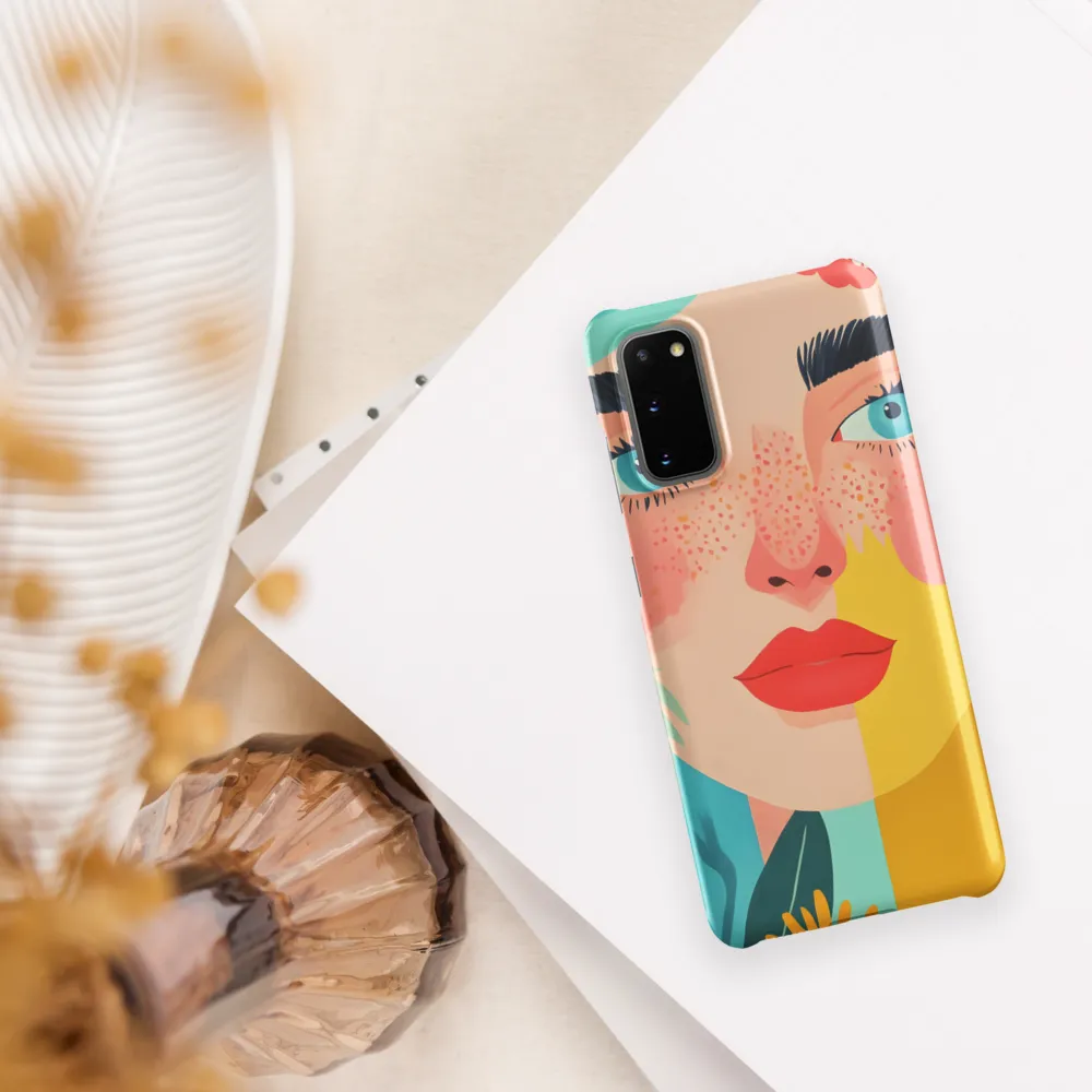 Floral Serenity: A Modern Portrait