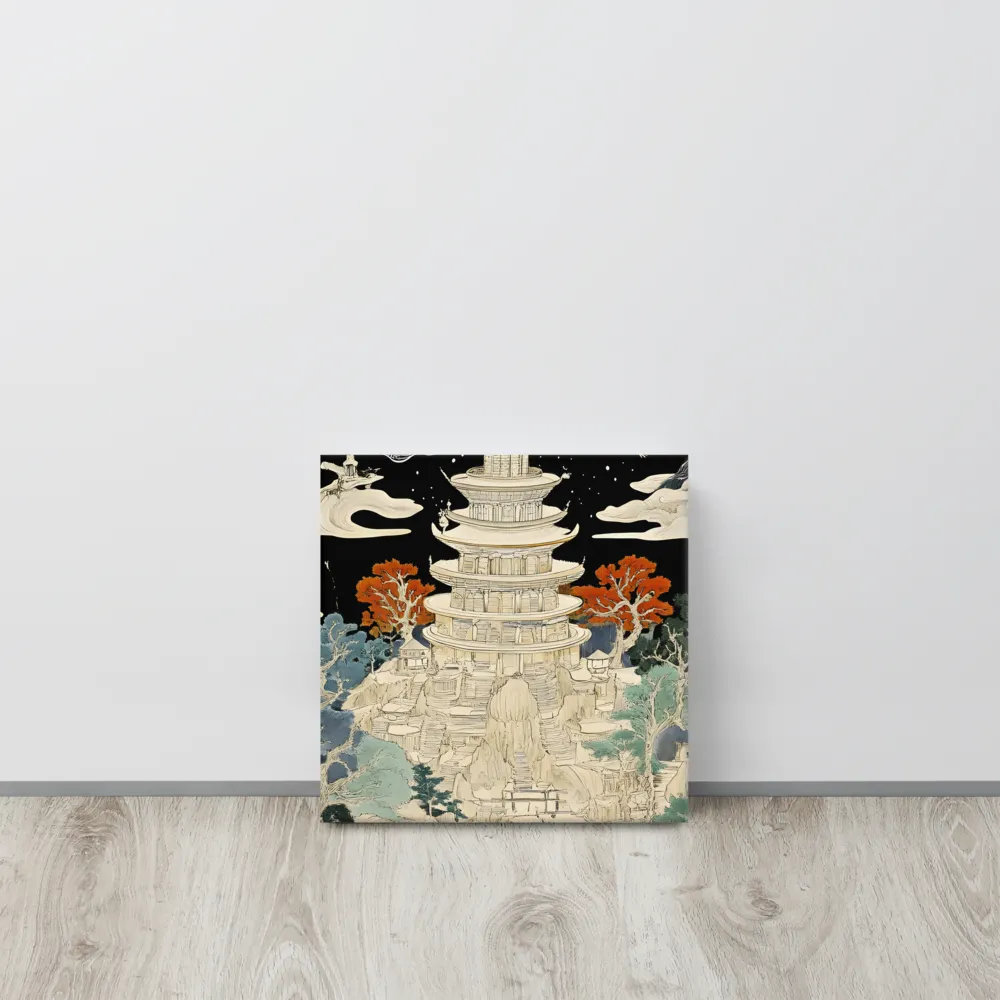 Whispers of the Pagoda | Canvas | 12″×12″