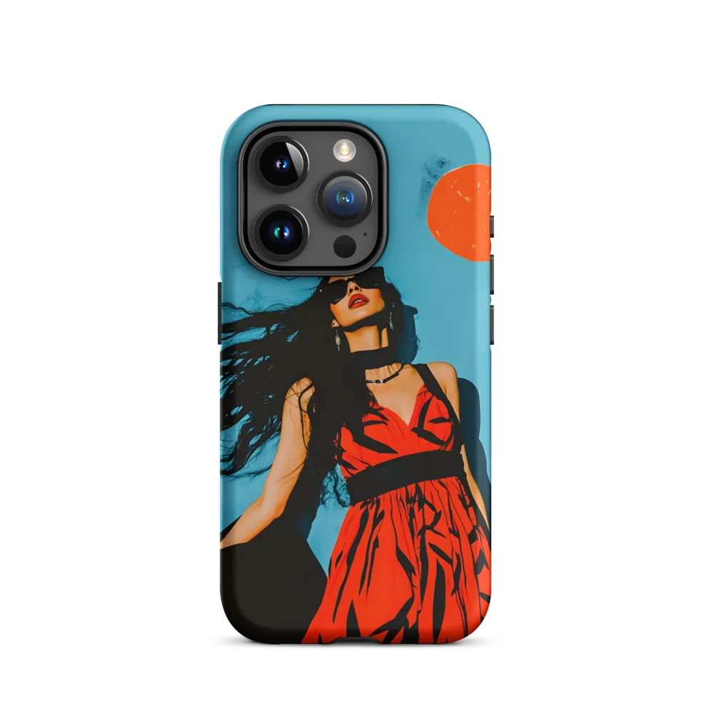Turquoise Sun — Woman in Red Dress