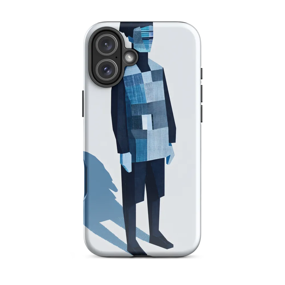 Patchwork Figure in Blue