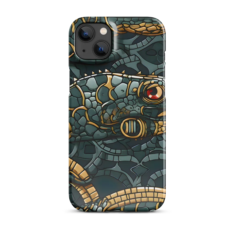 Reptilian Elegance: A Digital Art Nouveau Tapestry