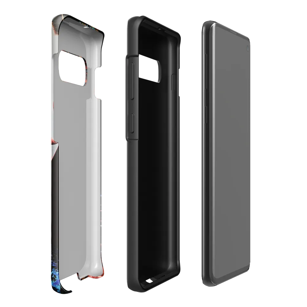 Pixelated Dreams: A Melding of Technology and Emotion | Phone Case |  S10 Plus | Tough Case | Glossy