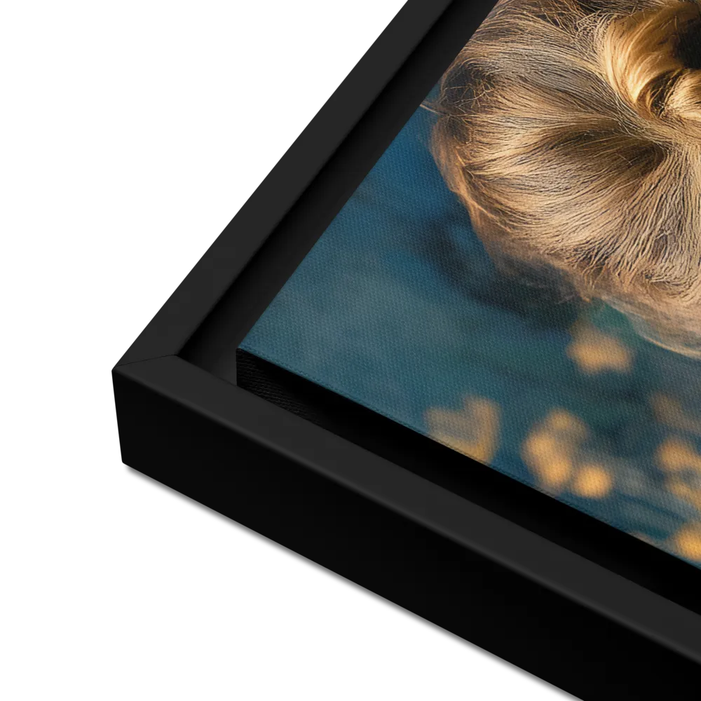 Whispers of Tranquility | Canvas with Black Frame | 16″×16″