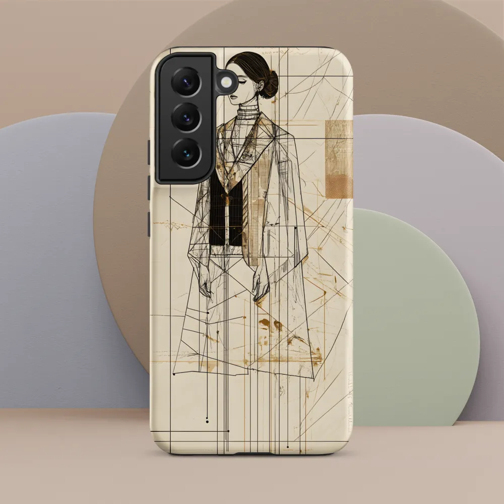 Elegance in Lines | Phone Case |  S22 Plus | Tough Case | Matte