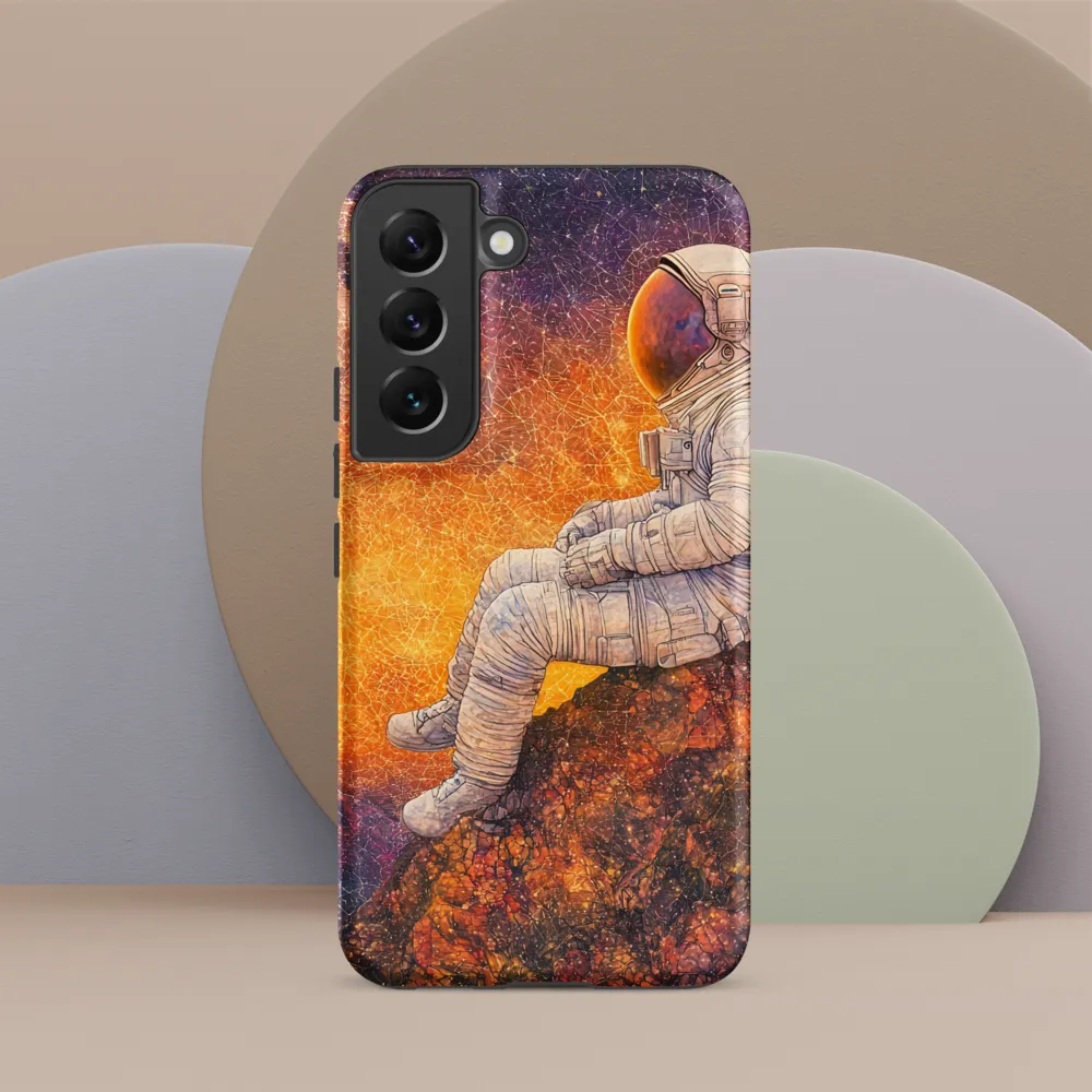 Cosmic Contemplation | Phone Case |  S22 | Tough Case | Matte