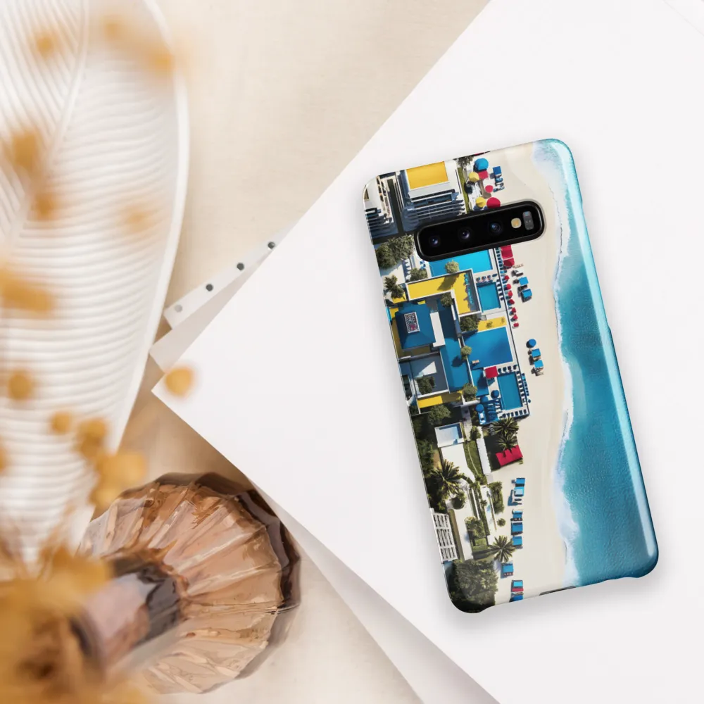 Coastal Harmony: An Aerial Oasis | Phone Case |  S10 Plus | Snap Case | Glossy