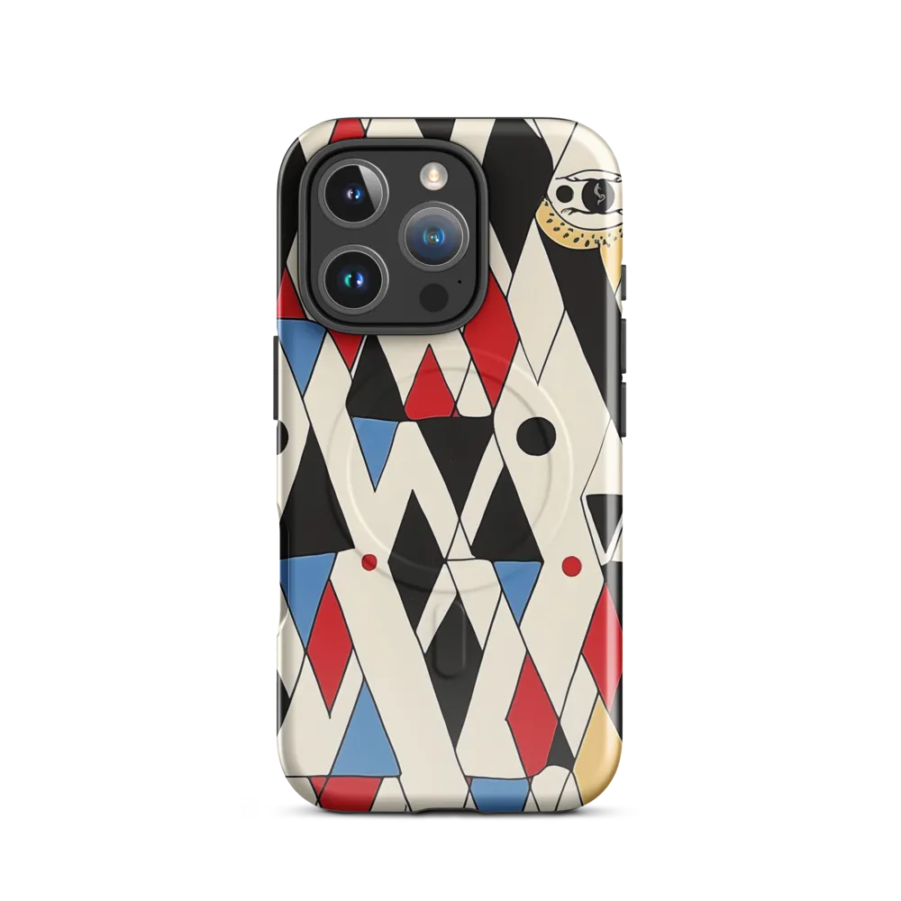 Dynamic Geometric Symphony | Phone Case |  16 Pro | MagSafe® Tough Case | Glossy