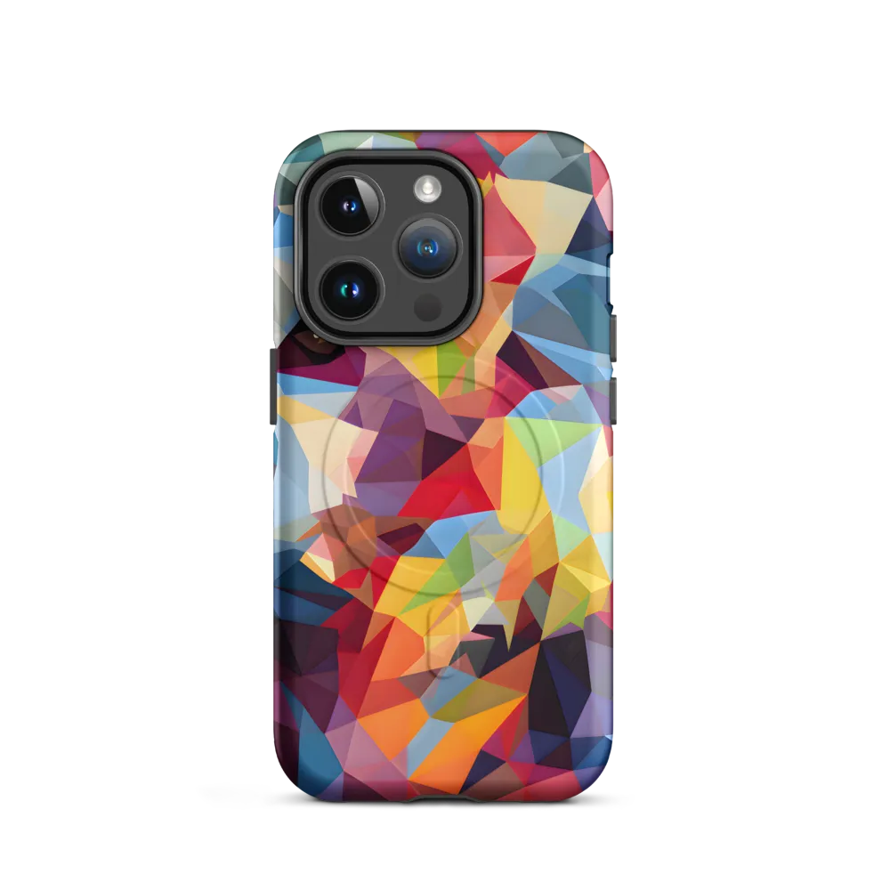 Playful Geometry: The Bear's Face | Phone Case |  14 Pro | MagSafe® Tough Case | Matte