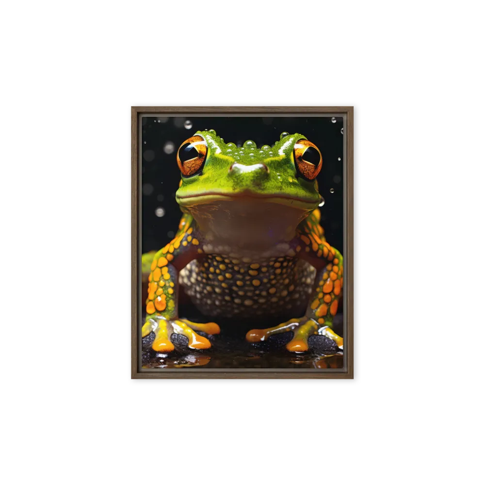 Emerald Elegance: The Frog in Focus