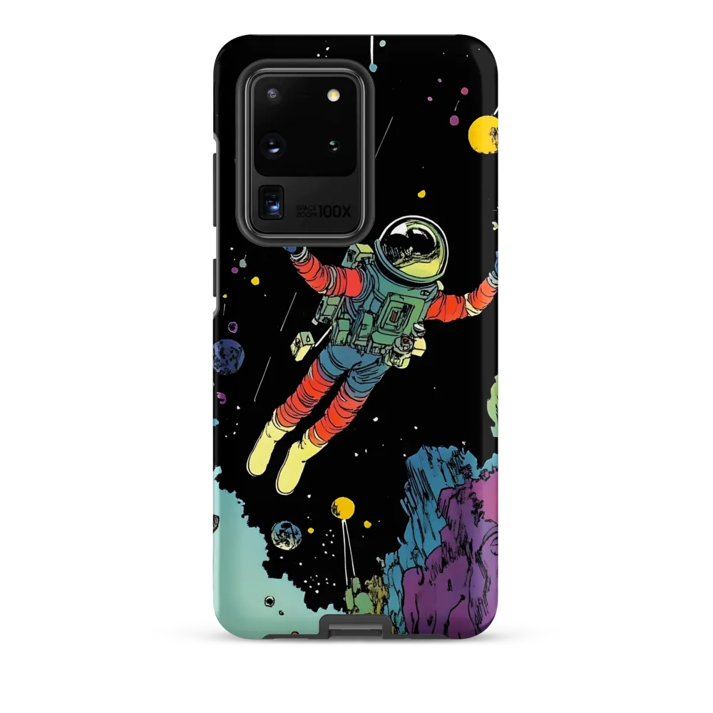 Celestial Voyage: The Astronaut's Journey | Phone Case |  S20 Ultra | Tough Case | Matte