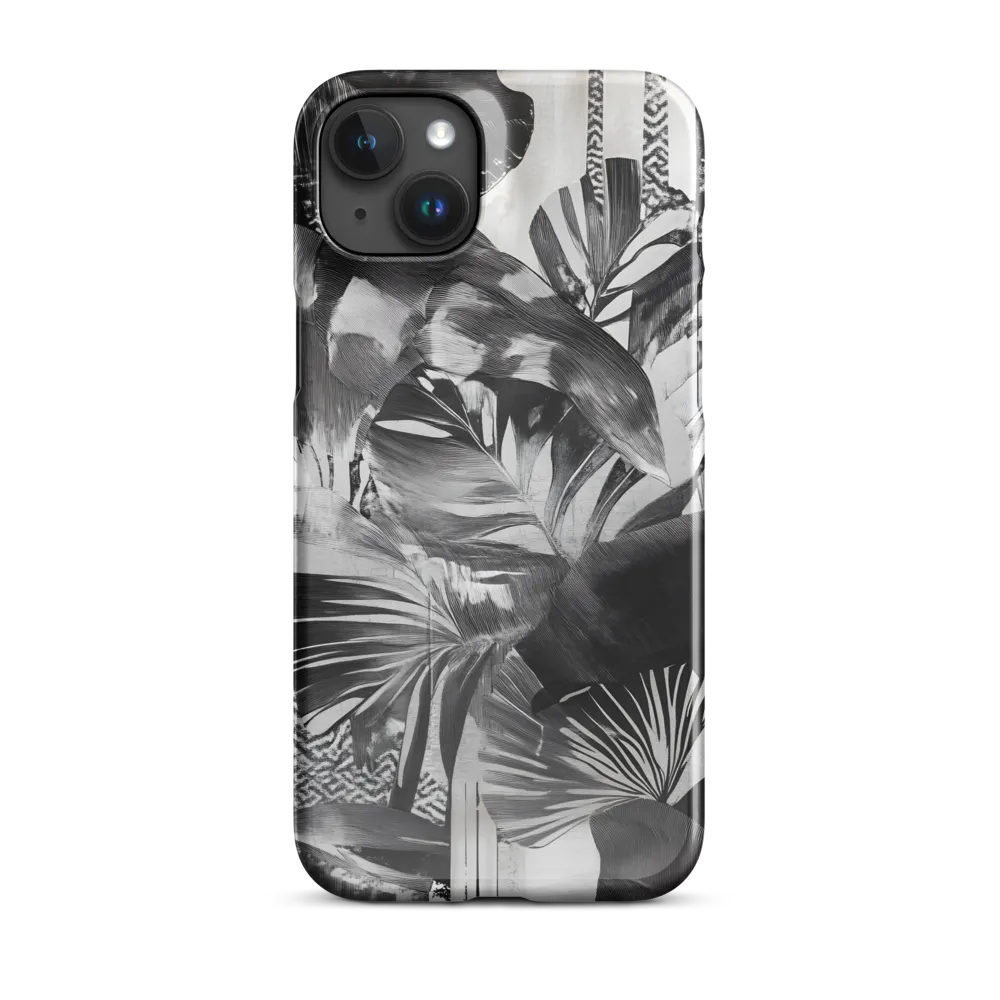 Monochrome Serenity in Tropical Foliage