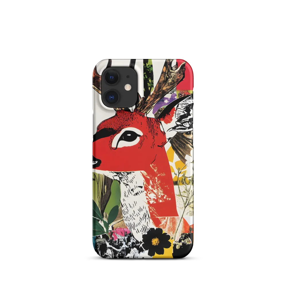 Vibrant Harmony: The Deer in Nature | Phone Case |  12 Mini | Snap Case | Matte