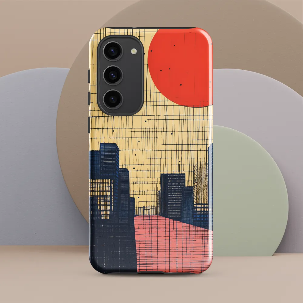 Urban Echoes: A Minimalist Cityscape
