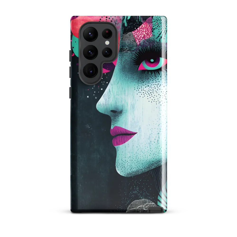 Mystical Beauty in Blue and Pink | Phone Case |  S22 Ultra | Tough Case | Glossy