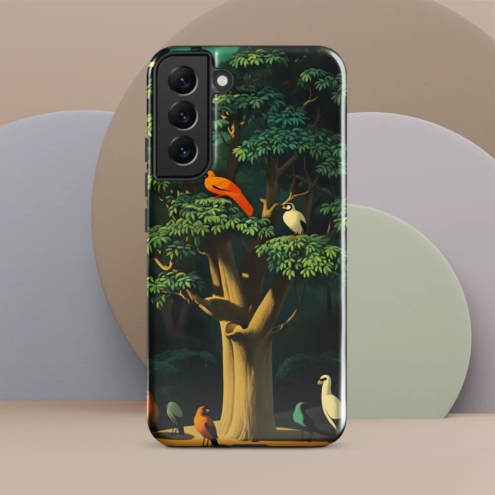 Harmony in Color: A Surreal Bird Symphony