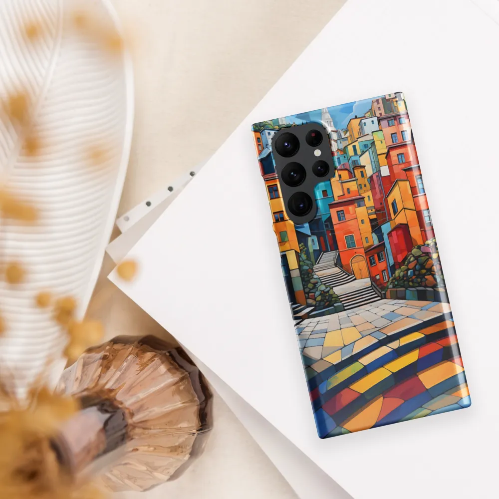 Vibrant Village: A Cubist Journey