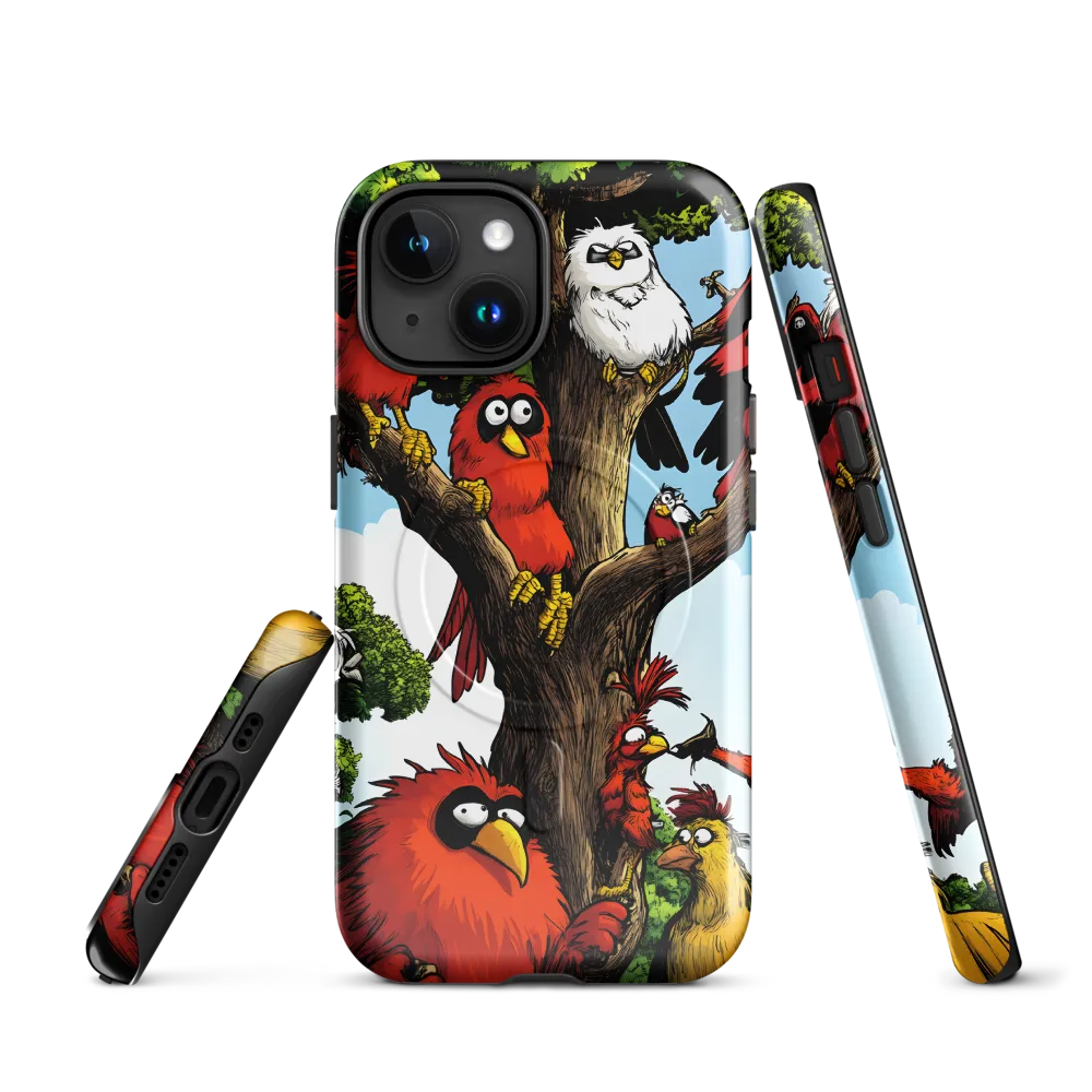 Whimsical Avian Gathering