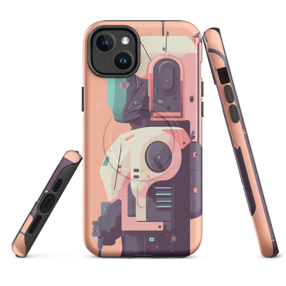 Futuristic Astronaut Bot | Phone Case |  14 Plus | MagSafe® Tough Case | Matte