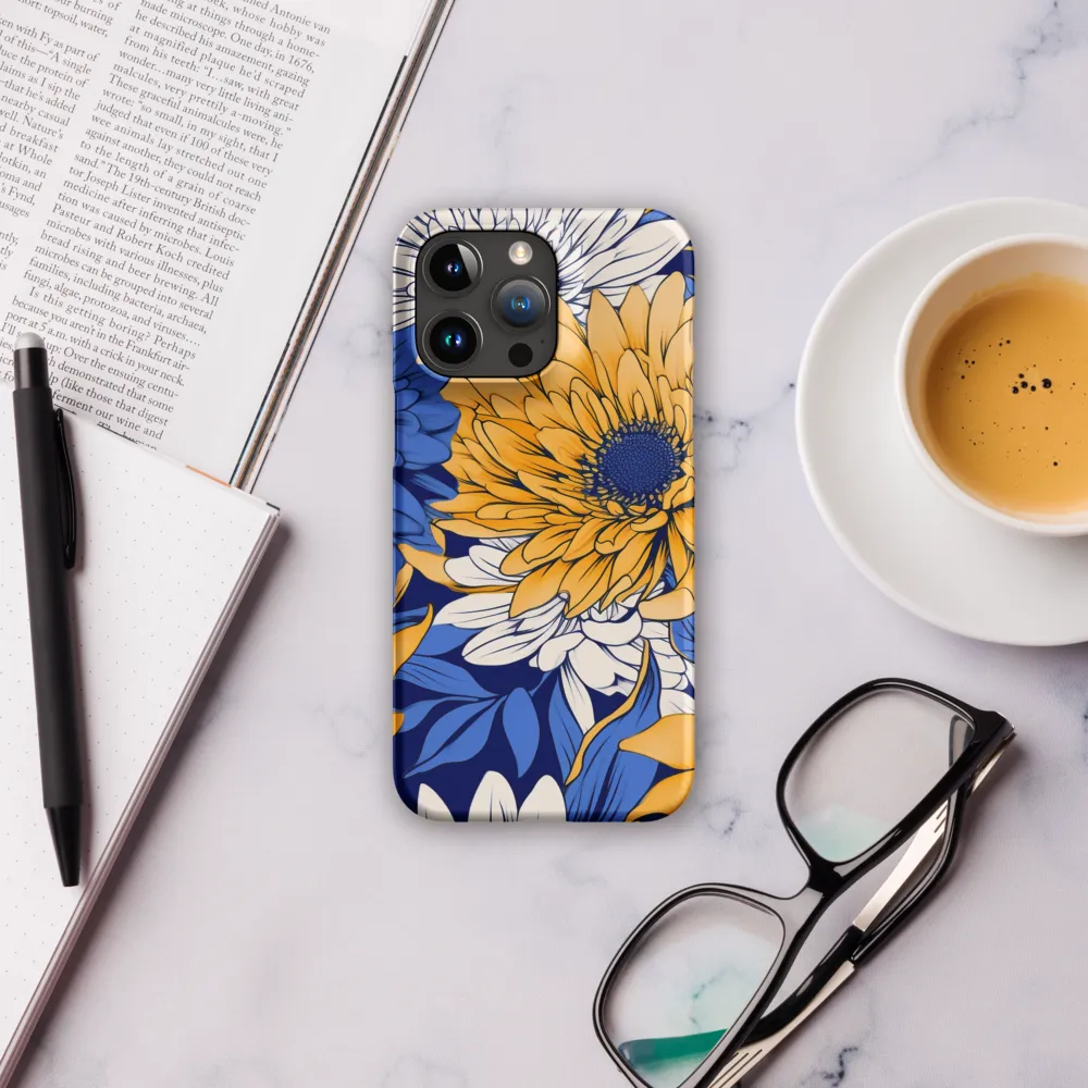 Floral Harmony in Blue and Yellow